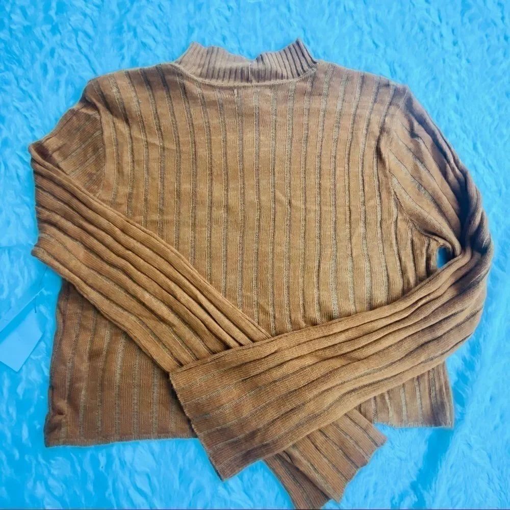 Abound mock neck ribbed top